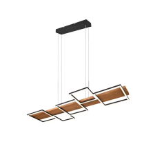 Trio Harper natúr-fekete LED függesztett lámpa (TRI-322910532) LED 1 izzós IP20 világítás