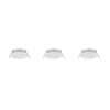 Trio HIMAL 635110301 beépíthető lámpaszett, 3x4W LED, 2700K/4000K, 3x450 lm, IP65