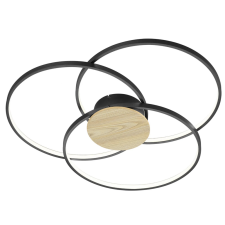 TRIO LIGHTING 673210332 Sedona 40W 3600lm 3000K mennyezeti lámpatest fekete világítás