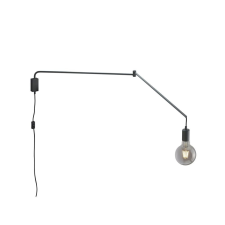 Trio Line fali lámpa matt fekete E27 1 izzós világítás