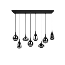 Trio Lumina króm-fekete függesztett lámpa (TRI-317000832) E14 8 izzós IP20 világítás