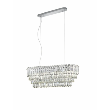 Trio MALIZIA 367601006 kristály függeszték, 10x40W E14 világítás
