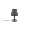 Trio Mats II matt nikkel-antracit asztali lámpa (TRI-599700142) E14 1 izzós IP20