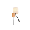Trio Nilam natúr-fekete falikar (TRI-212879236) E27+LED 1 izzós IP20