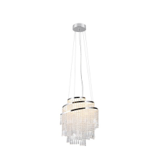 Trio Pomp króm-átlátszó LED csillár (TRI-R37349106) LED 1 izzós IP20 világítás
