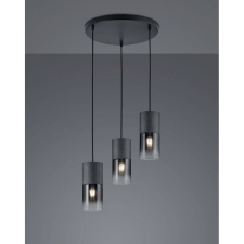 Trio Robin függeszték matt fekete E27 3 izzós világítás