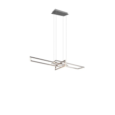 Trio Salinas matt nikkel LED függesztett lámpa (TRI-320310307) LED 1 izzós IP20 világítás