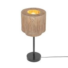 Trio Smilla natúr-fekete asztali lámpa (TRI-566800136) E27 1 izzós IP20 világítás