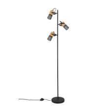 Trio Tosh fekete-natúr állólámpa (TR-404300332) E14 3 izzós IP20 világítás