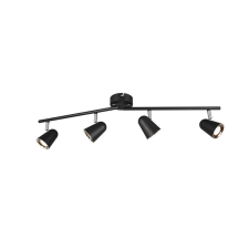 Trio Toulouse fekete LED mennyezeti spotlámpa (TRI-R82124132) LED 4 izzós IP20 világítás