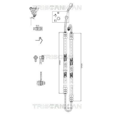 TRISCAN hidraulikus cső, kormányzás TRISCAN 8516 11036 autóalkatrész