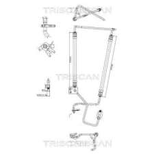 TRISCAN hidraulikus cső, kormányzás TRISCAN 8516 28006 autóalkatrész