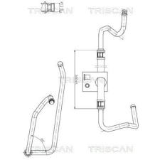 TRISCAN hidraulikus cső, kormányzás TRISCAN 8516 28013 autóalkatrész
