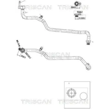 TRISCAN kis-/nagynyomású cső, klímaberendezés 9010 16006 autóalkatrész
