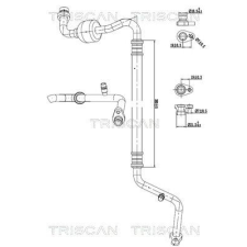 TRISCAN kis-/nagynyomású cső, klímaberendezés TRISCAN 9010 14002 autóalkatrész