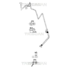 TRISCAN kis-/nagynyomású cső, klímaberendezés TRISCAN 9010 14004 autóalkatrész
