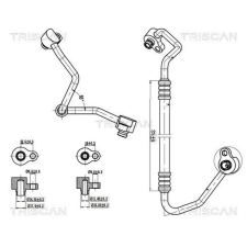 TRISCAN kis-/nagynyomású cső, klímaberendezés TRISCAN 9010 16011 autóalkatrész