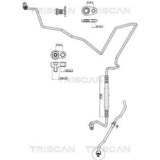 TRISCAN kis-/nagynyomású cső, klímaberendezés TRISCAN 9010 16032 autóalkatrész