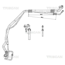 TRISCAN kis-/nagynyomású cső, klímaberendezés TRISCAN 9010 24013 autóalkatrész