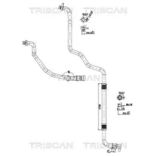 TRISCAN kis-/nagynyomású cső, klímaberendezés TRISCAN 9010 25047 autóalkatrész