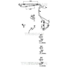 TRISCAN kis-/nagynyomású cső, klímaberendezés TRISCAN 9010 28049 autóalkatrész