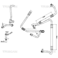 TRISCAN kis-/nagynyomású cső, klímaberendezés TRISCAN 9010 28062 autóalkatrész