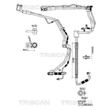TRISCAN kis-/nagynyomású cső, klímaberendezés TRISCAN 9010 28080 autóalkatrész