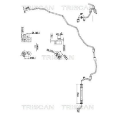 TRISCAN kis-/nagynyomású cső, klímaberendezés TRISCAN 9010 29018 autóalkatrész