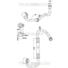 TRISCAN kis-/nagynyomású cső, klímaberendezés TRISCAN 9010 29021 autóalkatrész