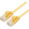 TRITON Roline green 21.44.3921 RJ45 Hálózati kábel, patchkábel CAT 6A U/UTP 0.30 m Sárga Árnyékolatlan, Halogénmentes, Lángálló 1 db (21.44.3921)