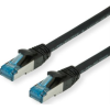 TRITON Value 21.99.1964 RJ45 Hálózati kábel, patchkábel CAT 6A S/FTP 0.30 m Fekete Kettős árnyékolás, Halogénmentes, Lángálló 1 db (21.99.1964)