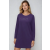 TRIUMPH Moon Nightdresses NDK LSL 04 pamut hálóing, lila M