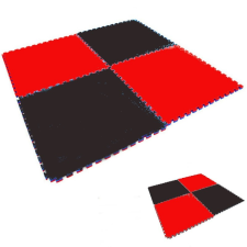 Trix Puzzle Tatami Torna Szönyeg Elem 100 X 100 X 3 cm védőszegéllyel piros/fekete tornaszőnyeg