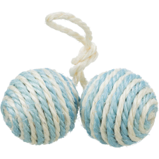 Trixie 4077 cicajáték zsinóros 2 labdával 4,5 cm játék macskáknak