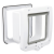 Trixie 4-Way Flap Door | 4-utas macskaajtó alagútelemmel – 20 × 22 cm, fehér