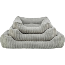 Trixie Ágy Jonna Vital, Kordbársony Plüss, Szögletes, 80x60cm, Szürke szállítóbox, fekhely kutyáknak