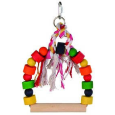 Trixie Arch Swing | Fa hinta nagy papagájok részére - 13x19cm madárfelszerelés