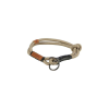 Trixie Be Nordic Collar - nyakörv fonott kötélből (homok/fekete) kutyák részére (L:50cm/Ø13mm)