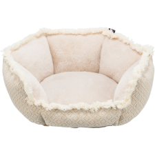 Trixie Boho Bed | Peremes fekhely (bézs, mintás) kutyák részére - 50x50 cm szállítóbox, fekhely kutyáknak