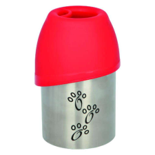Trixie Bottle with Bowl - itató palack (fém) utazáshoz (300ml) kutyatál