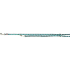 Trixie Cavo Leash - kiképzőpóráz fonott kötélből (aqua-grafit) S-M (2m/Ø12mm) nyakörv, póráz, hám kutyáknak