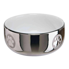 Trixie Ceramic Bowl - kerámia tál (ezüst,fehér) kutyák részére (Ø 0,3l/11cm) kutyatál