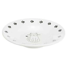 Trixie Ceramic Bowl - kerámia tál (fehér/mintás) macskák részére (0,2l/Ø15cm) macskatál