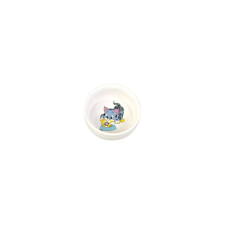 Trixie Ceramic Bowl - kerámia tál (fehér, mintás) macskák részére (0,3l /Ø11cm) macskatál