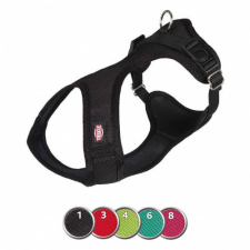 Trixie | Comfort Soft hám | Fekete (S-M) - 35-60 cm / 20 mm nyakörv, póráz, hám kutyáknak
