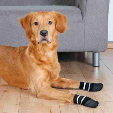 Trixie Dog Socks - zokni (csúszásmentes gumitalppal,fekete) kutyák részére (XL) kutyafelszerelés