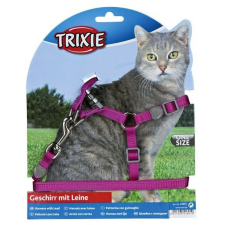 Trixie Hám És Póráz Macska Nylon 26-37cm/10mm 1,2m nyakörv, póráz, hám macskáknak