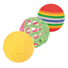  Trixie Játék Labda 3db-Os Vegyes 3,5-4cm játék macskáknak
