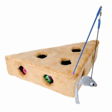 Trixie Játék Macskának Plüss Sajt 3 Labdával 36x8x26cm játék macskáknak