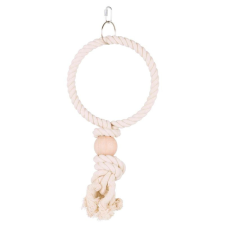 Trixie Játék Papagájnak Kötél Karika Golyóval, 19cm játék madaraknak